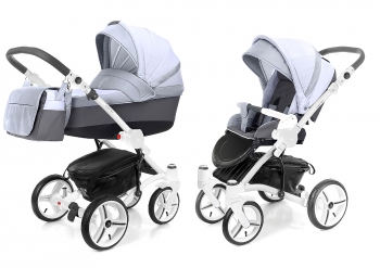 Коляска 2 в 1 Esspero Grand Tour (шасси White GT) — Grey Stone