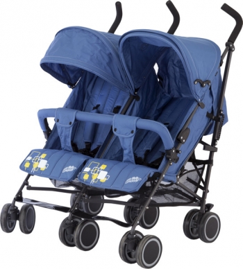 Коляска для двойни Baby Care City Twin — Синий