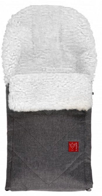 Меховой конверт Kaiser DUBLAS  — Anthracite Melange/White