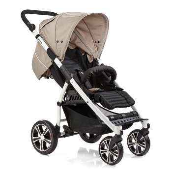 Прогулочная коляска Gesslein S4 Air+ — CAMEL/BLACK Бежевый/черный