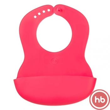 Нагрудник пластиковый детский Happy Baby — Red