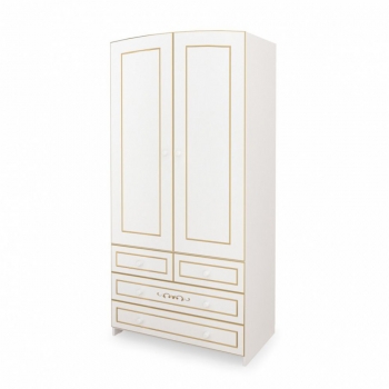 Шкаф Gandylyan двухдверный Люкс — Белый