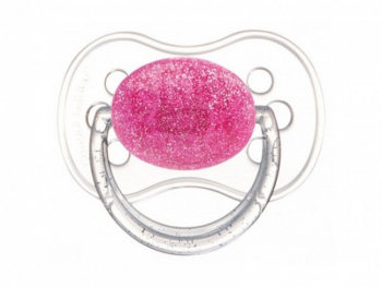 Пустышка круглая Canpol Moonlight латекс, 6-18 мес., арт. 22/617 — розовый