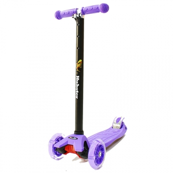 Трехколесный самокат Hubster Maxi Flash — фиолетовый
