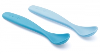 Ложка Suavinex 2 шт. от 4 мес. "BOOO" — голубой