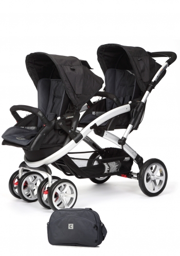 Коляска для двойни Casualplay STWINNER (без матрасиков) — Metal
