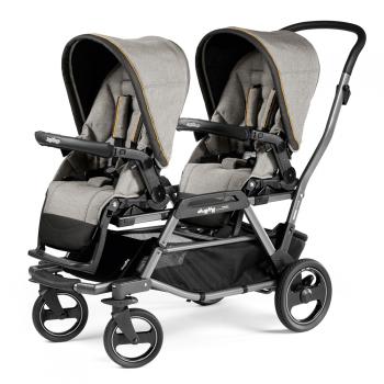 Коляска для двойни 2 в 1 Peg Perego Duette Piroet — Luxe Grey
