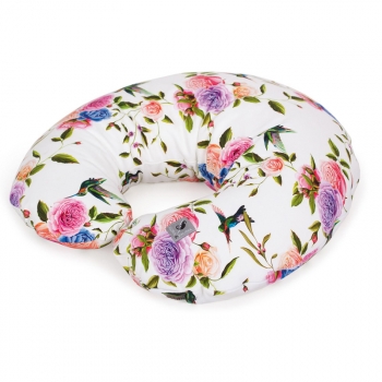 Подушка для кормления Ceba Baby Physio Mini Flora Fauna трикотажная — Flores W-702-099-546
