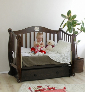 Детская кроватка Красная звезда (Можга) Валерия С 707 (маятник) — шоколад