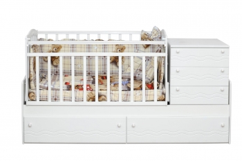 Кровать-трансформер Daka Baby Укачай-ка 05 — белый