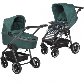 Коляска 2 в 1 Teutonia Bliss (шасси Graphite) — 6130-6130-6180 Jade-Hive
