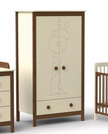 Шкаф Fiorellino Giraffe — Слоновая кость/Орех