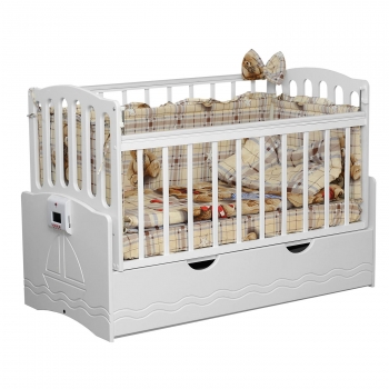 Кровать-трансформер Daka Baby Укачай-ка 03 — Белый