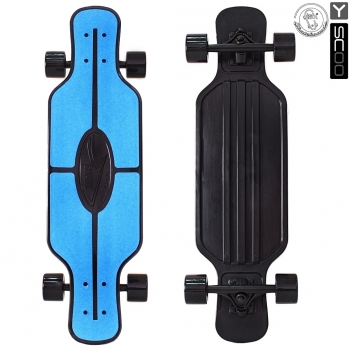 Скейтборд Y-SCOO Longboard Shark TIR 31" — BLUE/black