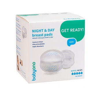 Вкладыши для груди с усиленной защитой BabyOno NIGHT DAY (40шт.)