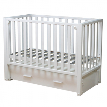 Детская кроватка Красная звезда (Можга) Женя С 767 (маятник) — Белый