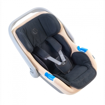 Автокресло Avionaut JET — Черный/цвет базы Беж вклад х/б