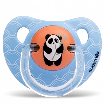 Пустышка Suavinex от 6 до 18 мес. — оранж.панда