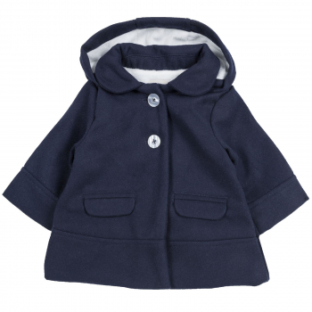Пальто Chicco с капюшоном, цвет тёмно-синий