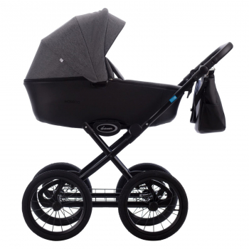 Коляска 2в1 AroTeam MORENO SL — черный+черная кожа