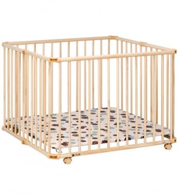 Детский манеж-кроватка Geuther Lucilee 94,5х102 — натуральный 07