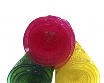 Коврик противоскользящий Uviton Волна (71*40 см) — Розовый