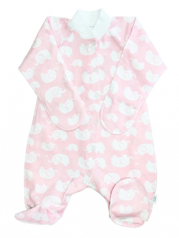 Комбинезон реглан с закрытыми ручками Веселый малыш 