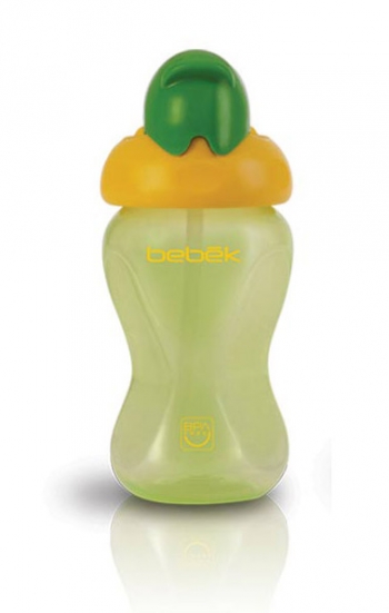 Поильник с соломкой Next Bebek (250 мл) — зелёный