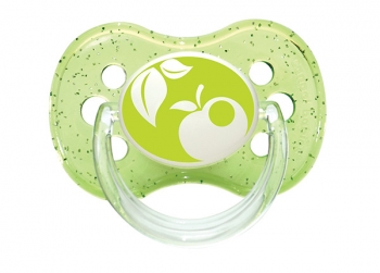 Пустышка Canpol Nature круглая силикон (6-18 мес.) — зеленый