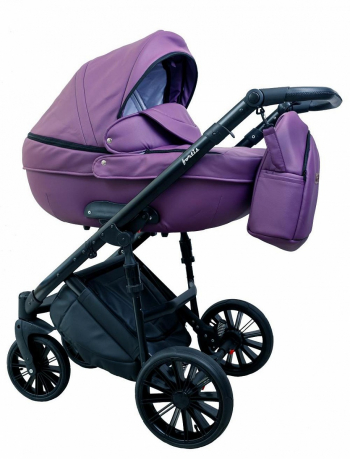 Коляска 2 в 1 Peppy Fortis — сиреневая кожа