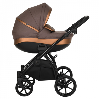 Коляска 3 в 1 Tutis Nanni (2022) — Кофе+ Кожа Бронза
