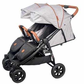 Коляска для двойни и погодок Coletto Enzo Twin — grey