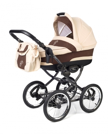 Коляска для новорожденных Esspero Classic (шасси Graphite) — Beige Brown