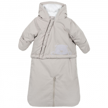 Комбинезон утепленный Chicco для мальчиков и девочек, цвет бежевый