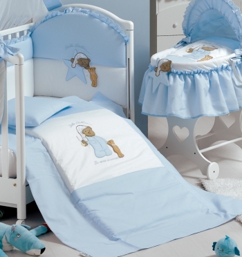 Постельный комплект Roman Baby STELLA STELLINA  5 предметов — Light Blue (Голубой)