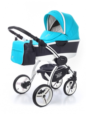 Коляска для новорожденных Esspero I-Nova Alu (шасси White) — Aqua