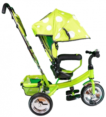Велосипед детский трехколёсный Farfello TSTX6588 — зеленый в горох