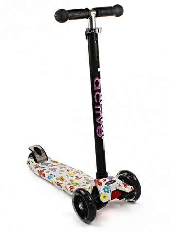 Трехколесный самокат Triumf Active Maxi Flash Print SKL-07LP — белый