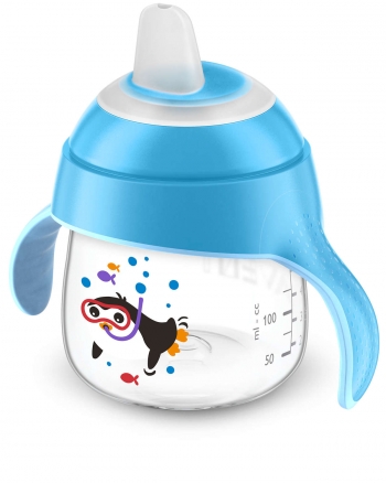 Чашка-поильник Avent 200мл 6мес+ — голубой SCF751/05