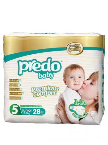 Подгузники Predo Baby Двойная пачка (28 шт.) № 5 (11-25 кг) джуниор