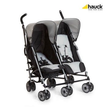 Коляска для двойни Hauck Turbo Duo — caviar/stone