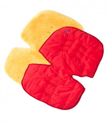 Меховой коврик для коляски или автокресла Ramili Baby Eccellente — Rosso