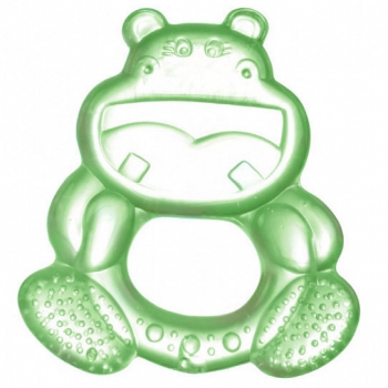Прорезыватель водный охлаждающий Canpol "Улыбка" арт. 2/224, 0+ мес., бегемотик — зеленый
