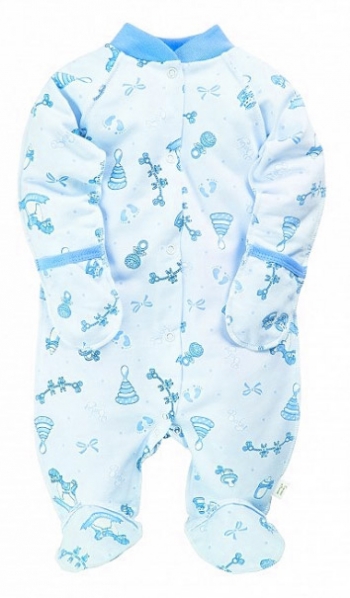 Комбинезон реглан с закрытыми ручками Веселый малыш 