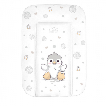 Пеленальный матрасик 48х71 Sweet Baby Pinguino — Grigio (пингвин серый)
