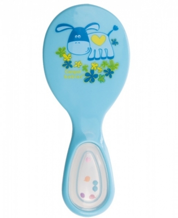 Щетка с погремушкой и гребнем Canpol арт. 56/156, 0+ мес. — голубой