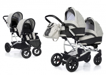 Коляска для двойни 3 в 1 Esspero Duetto (шасси Grey) — Light Chek