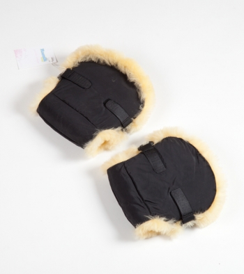 Меховая муфта для рук на коляску Ramili Mite  — Nero