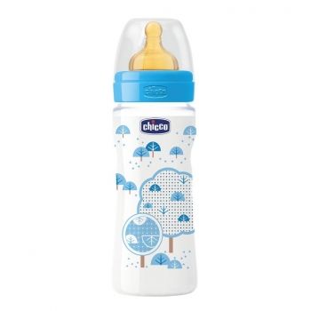 Бутылочка Chicco Well-Being Boy 4 мес.+, лат.соска, РР, 330 мл 310205115
