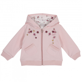 Толстовка Chicco, Принт Маленькие цветочки, для девочек, цвет розовый